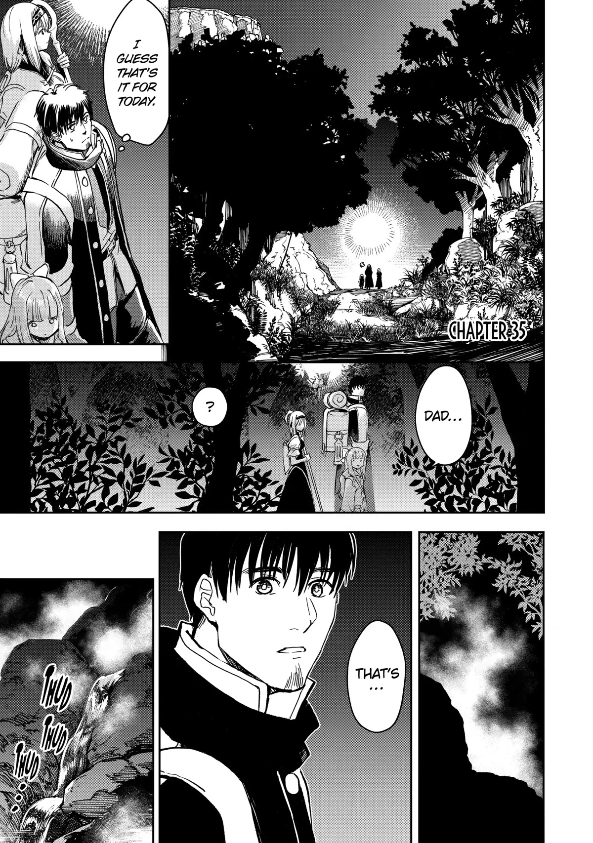 Boukensha License o Hakudatsu Sareta Ossan Dakedo, Manamusume ga Dekita no de Nonbiri Jinsei chapter 35 page 1