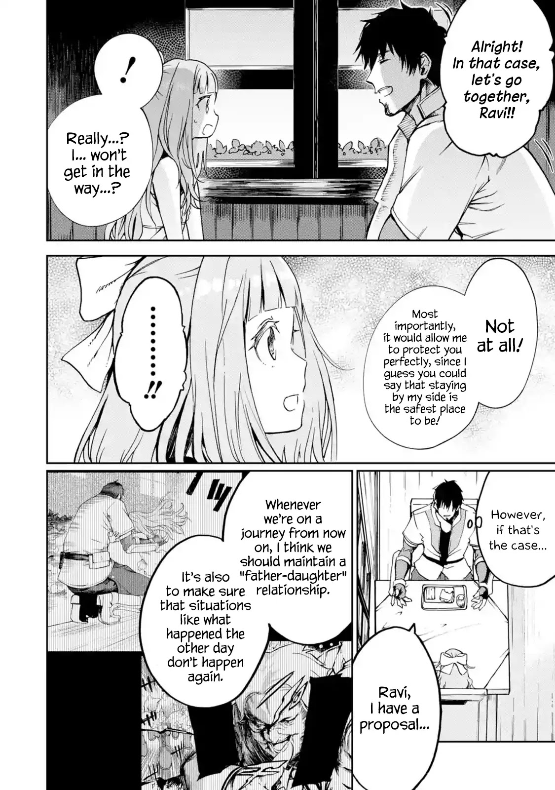 Boukensha License o Hakudatsu Sareta Ossan Dakedo, Manamusume ga Dekita no de Nonbiri Jinsei chapter 4.1 page 2