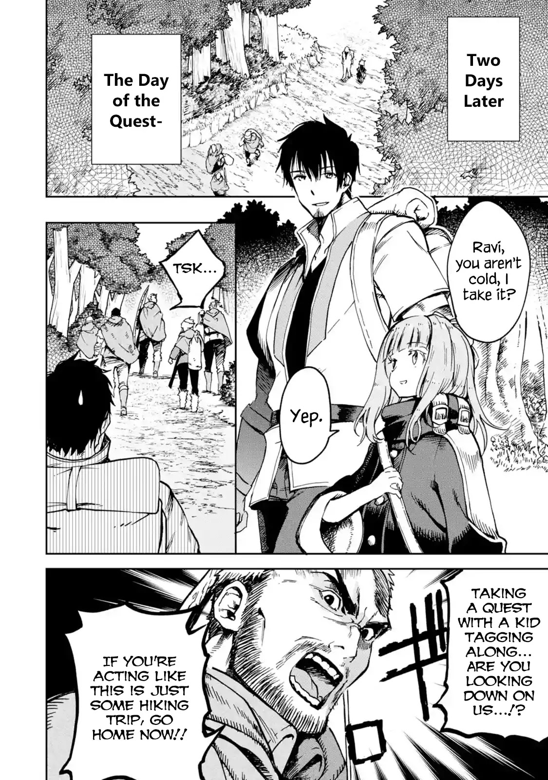 Boukensha License o Hakudatsu Sareta Ossan Dakedo, Manamusume ga Dekita no de Nonbiri Jinsei chapter 4.1 page 6