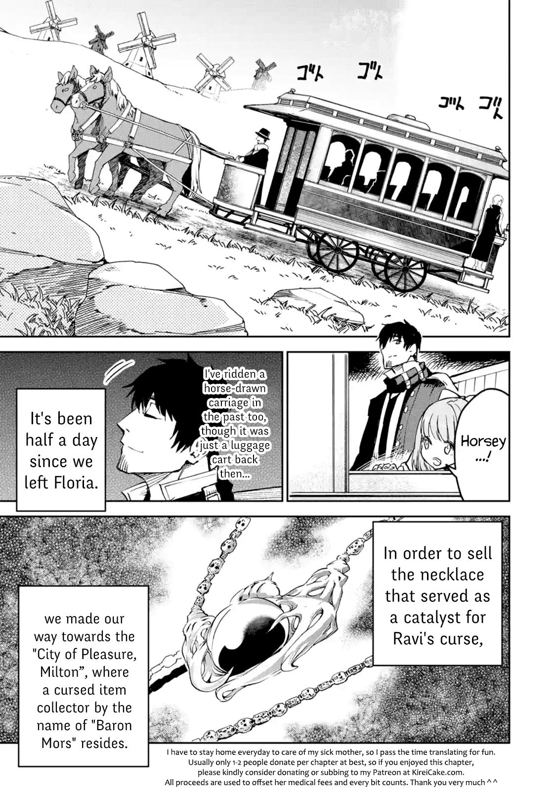 Boukensha License o Hakudatsu Sareta Ossan Dakedo, Manamusume ga Dekita no de Nonbiri Jinsei chapter 8.1 page 1