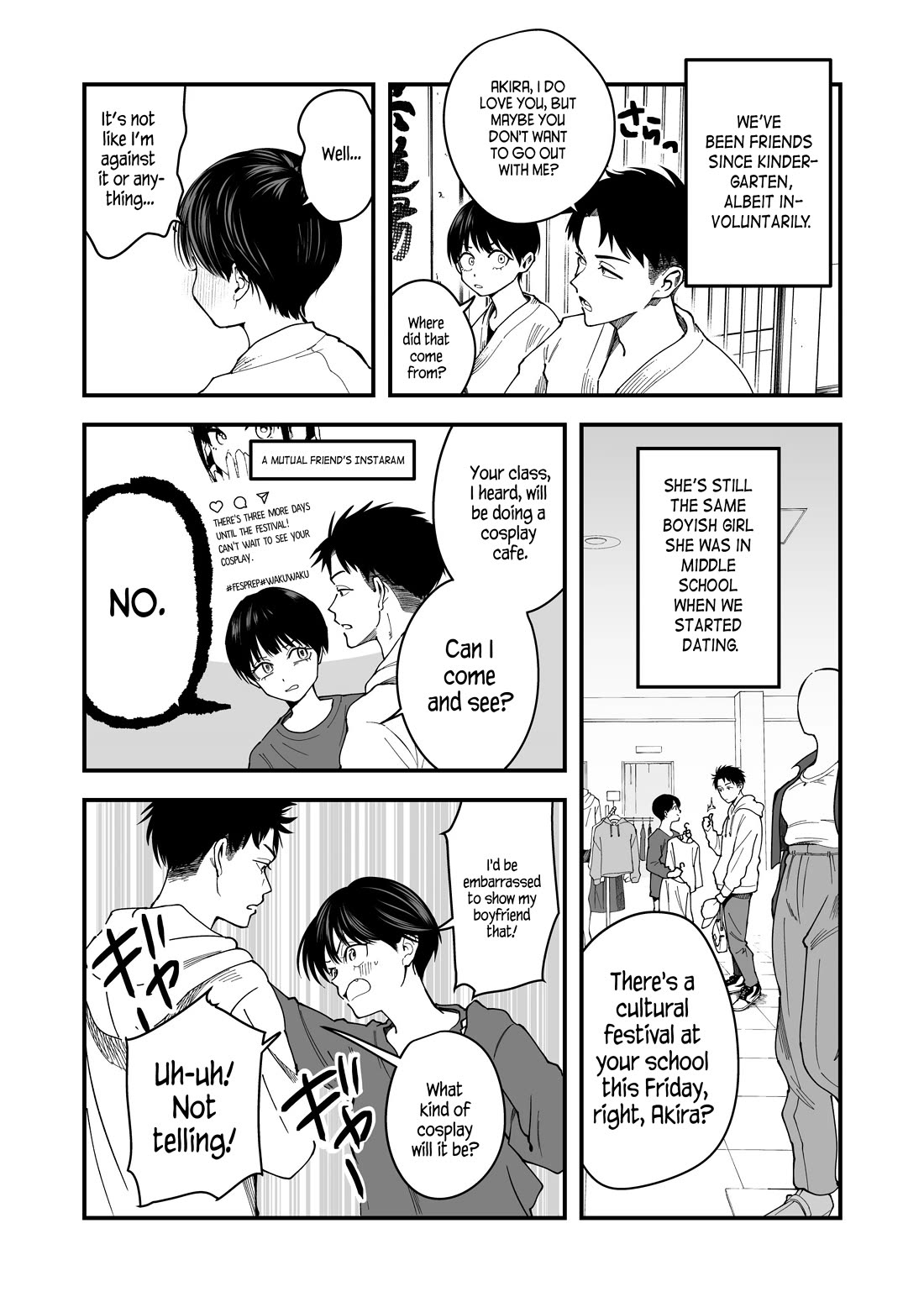 Boyish Girlfriend from Another School chapter 1 page 2