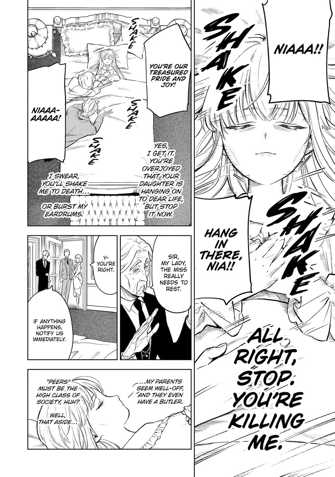 Brutal Daughter Nia Liston: A Splendid Matchless Record of a God-Slaying Warrior Reincarnated as a Sickly Daughter chapter 1 page 7