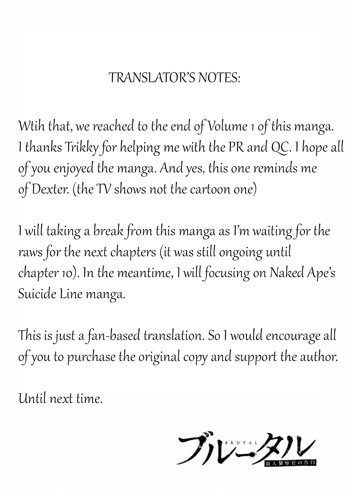 Brutal: Satsujin Kansatsukan no Kokuhaku chapter 4 page 55