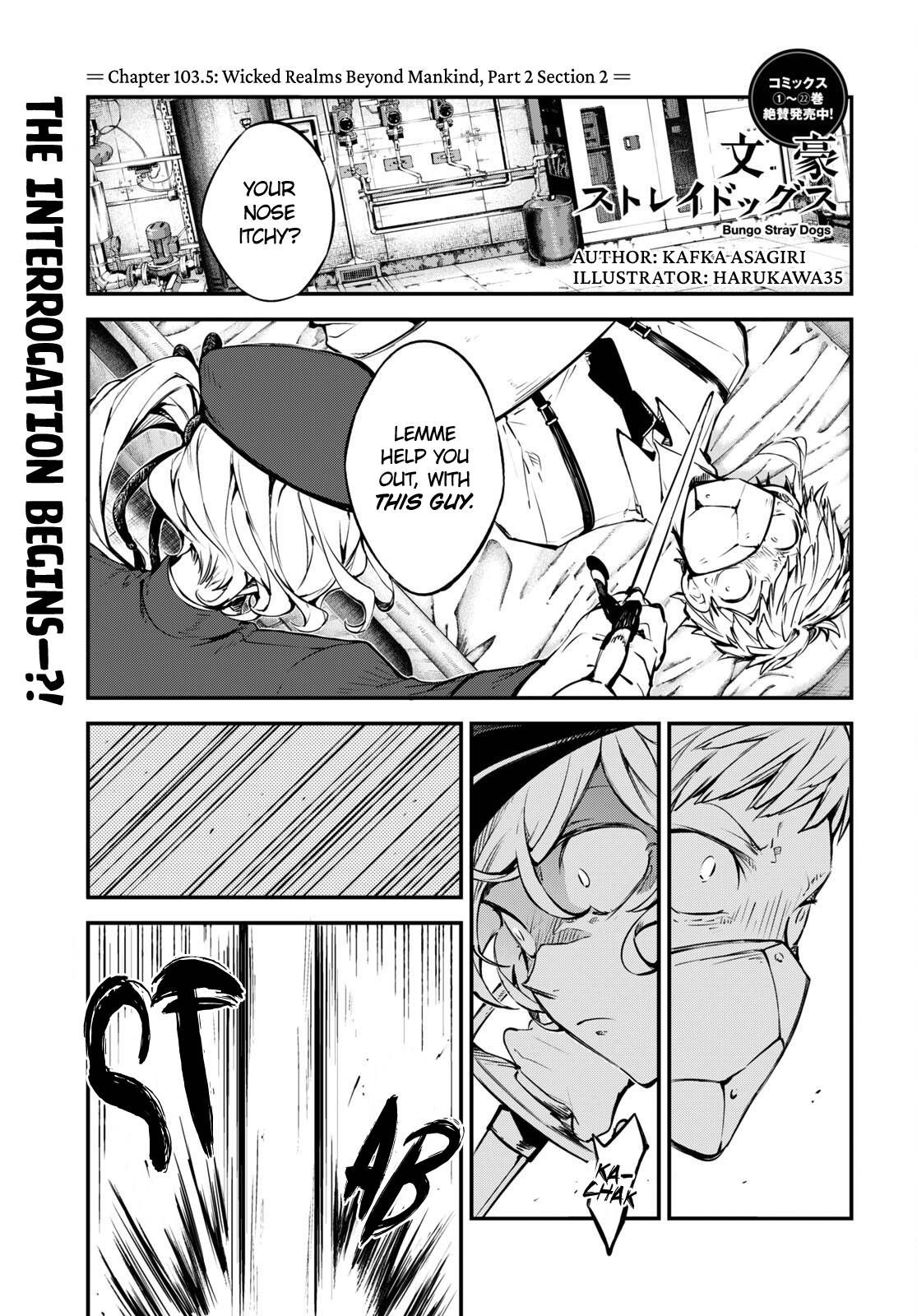 Bungo Stray Dogs chapter 103.5 page 1