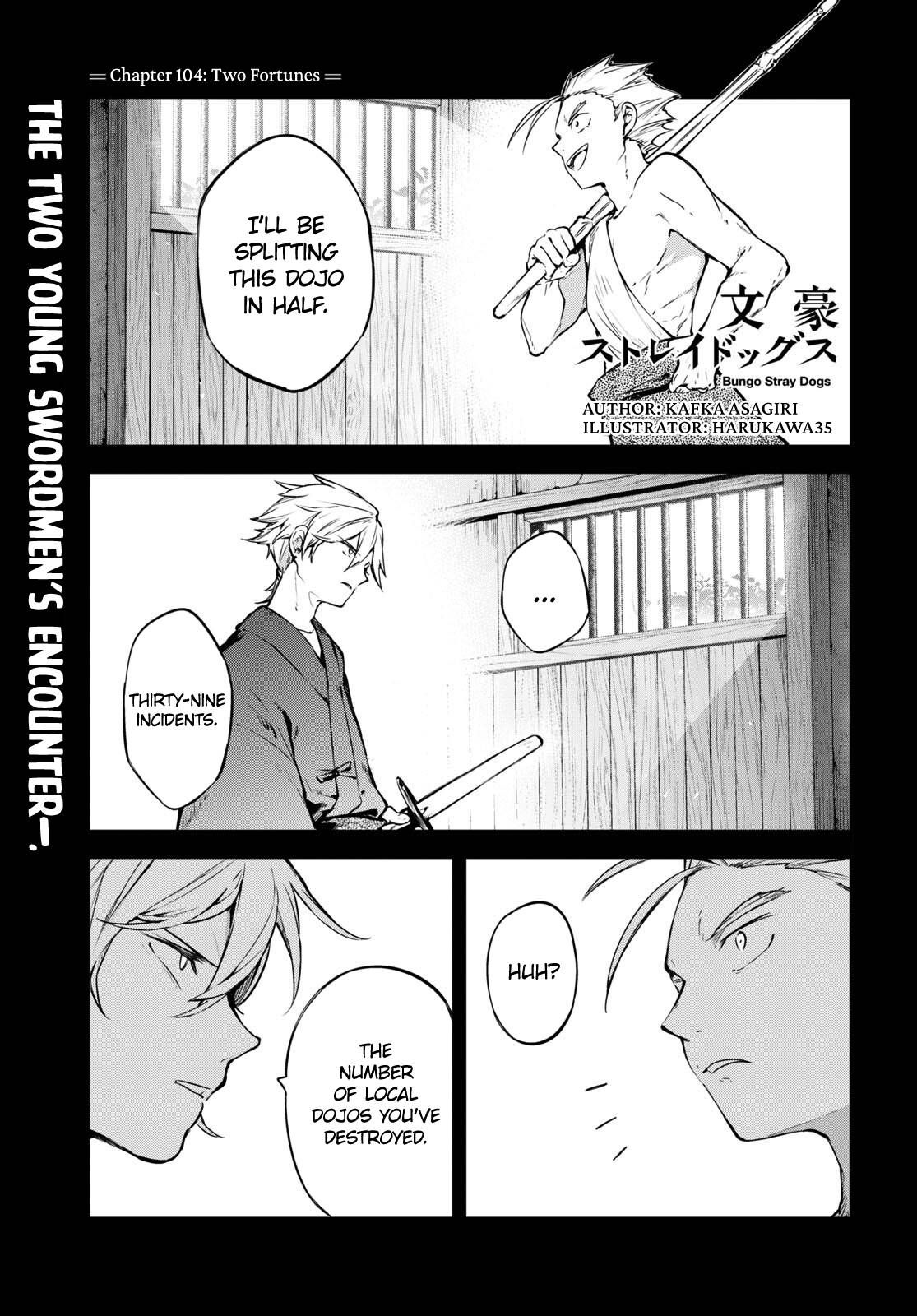 Bungo Stray Dogs chapter 104 page 1