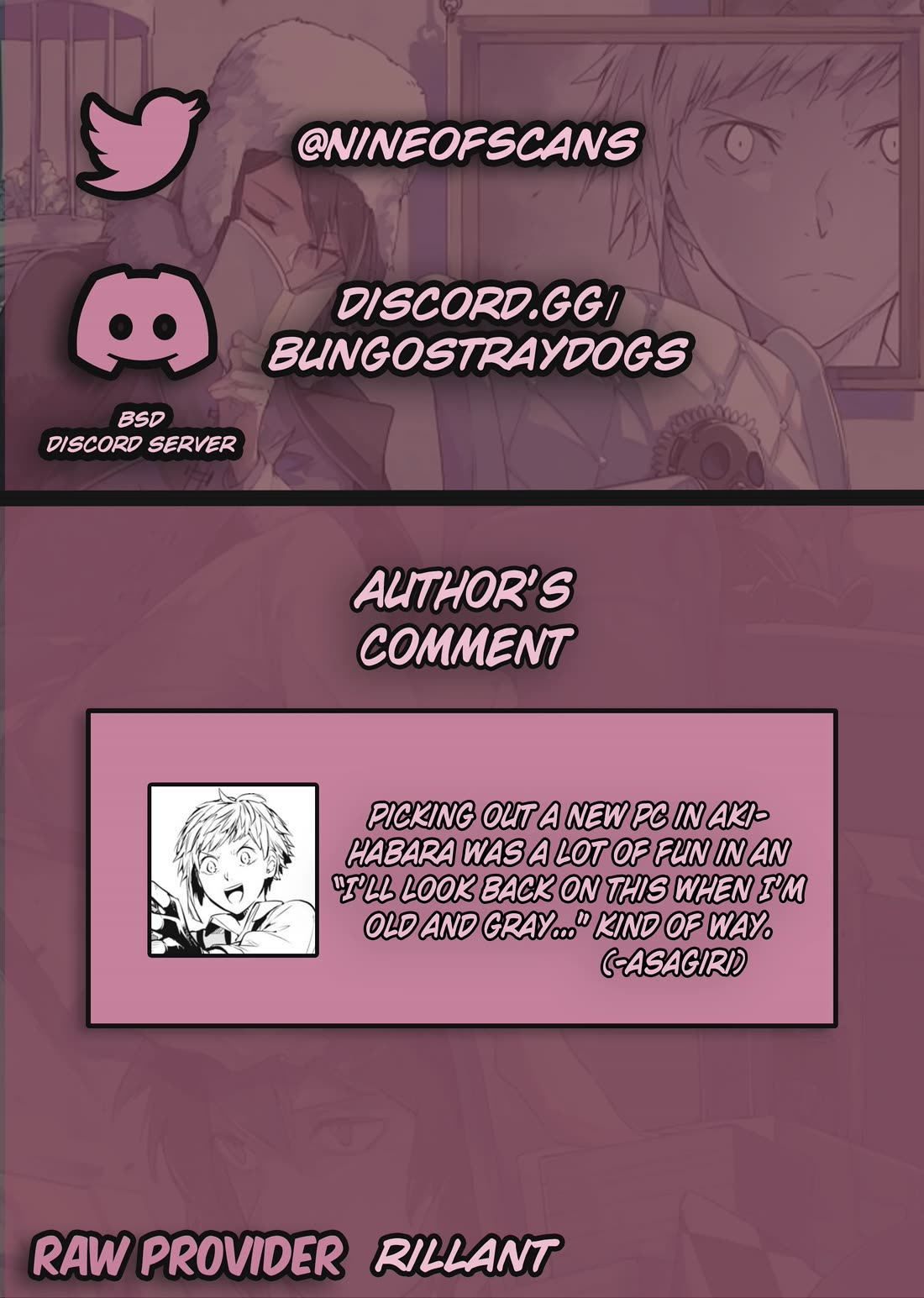 Bungo Stray Dogs chapter 119 page 1