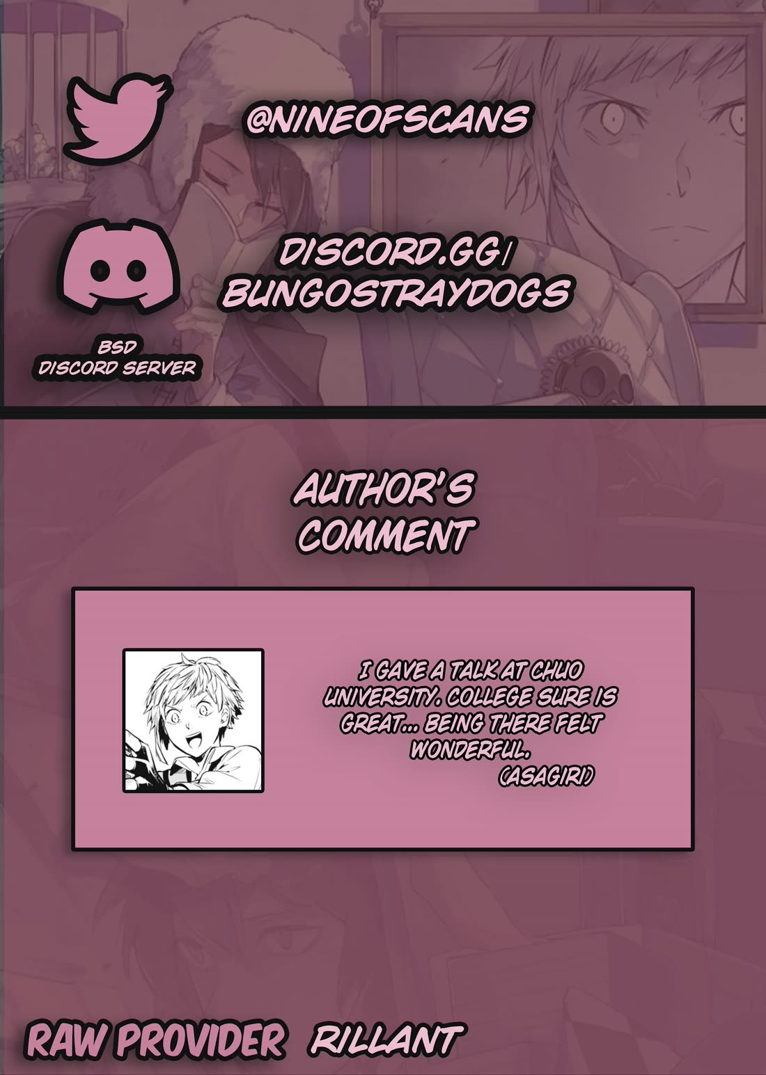 Bungo Stray Dogs chapter 120.5 page 1