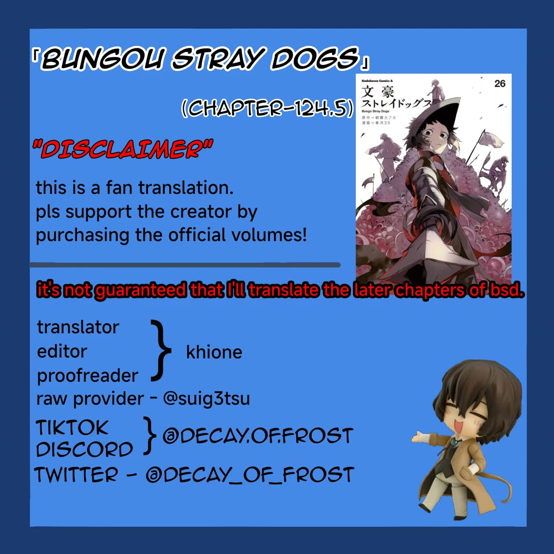Bungo Stray Dogs chapter 124.5 page 1