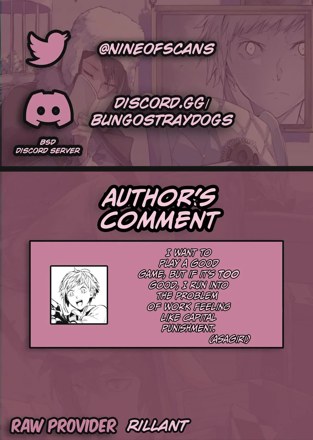 Bungo Stray Dogs chapter 126 page 1