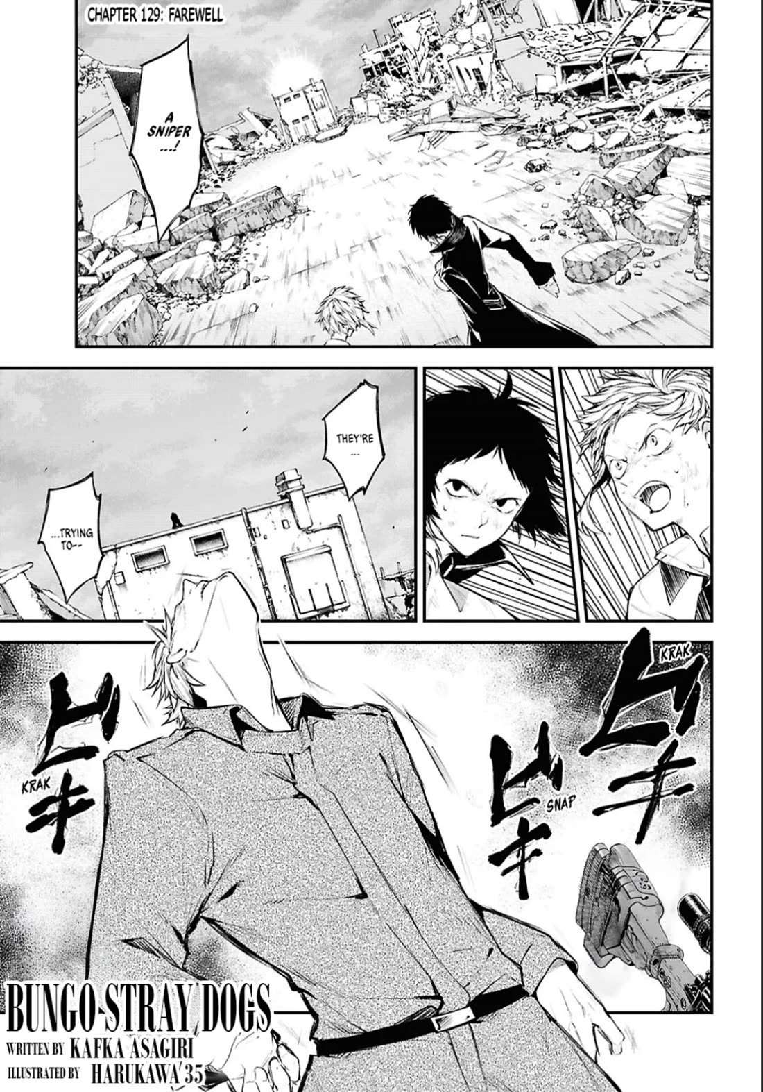 Bungo Stray Dogs chapter 129 page 1