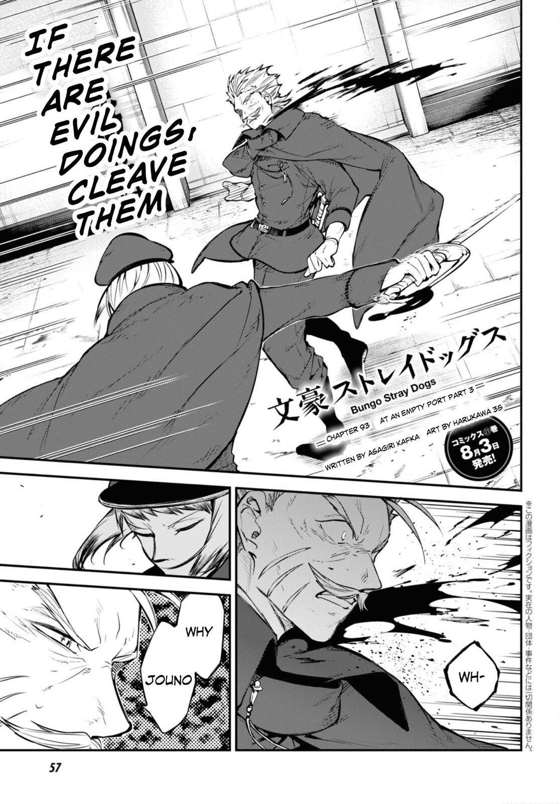 Bungo Stray Dogs chapter 93 page 1
