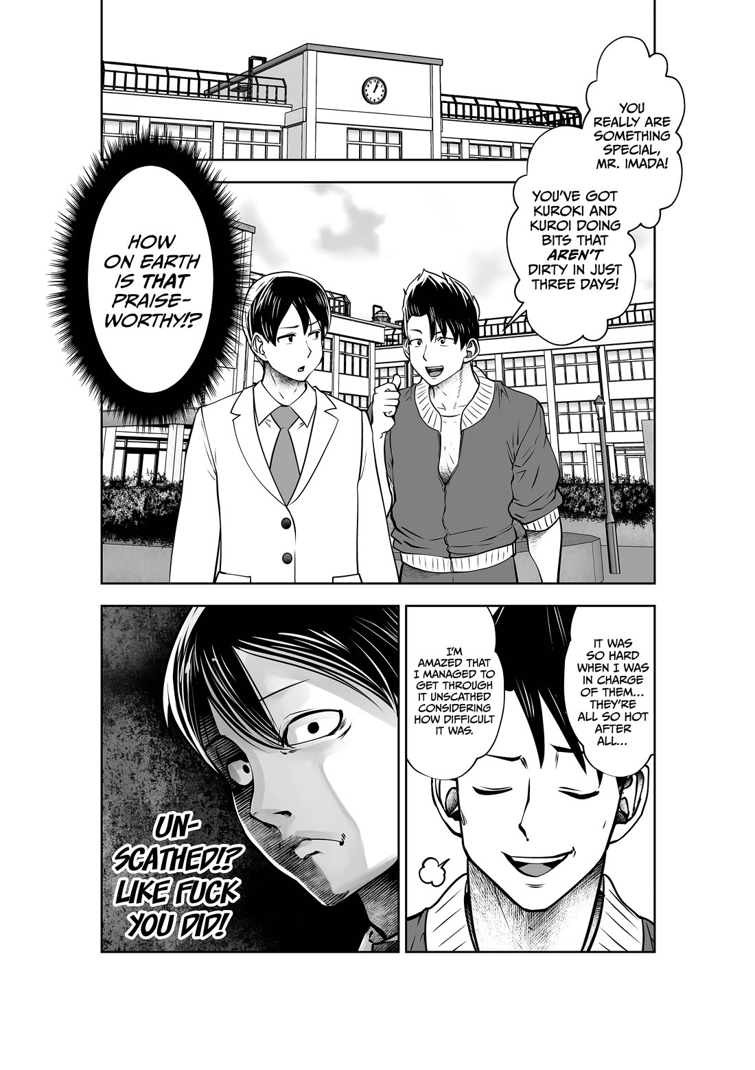 Burakku Gakkou ni Tsutomete Shimatta Sensei chapter 32 page 19