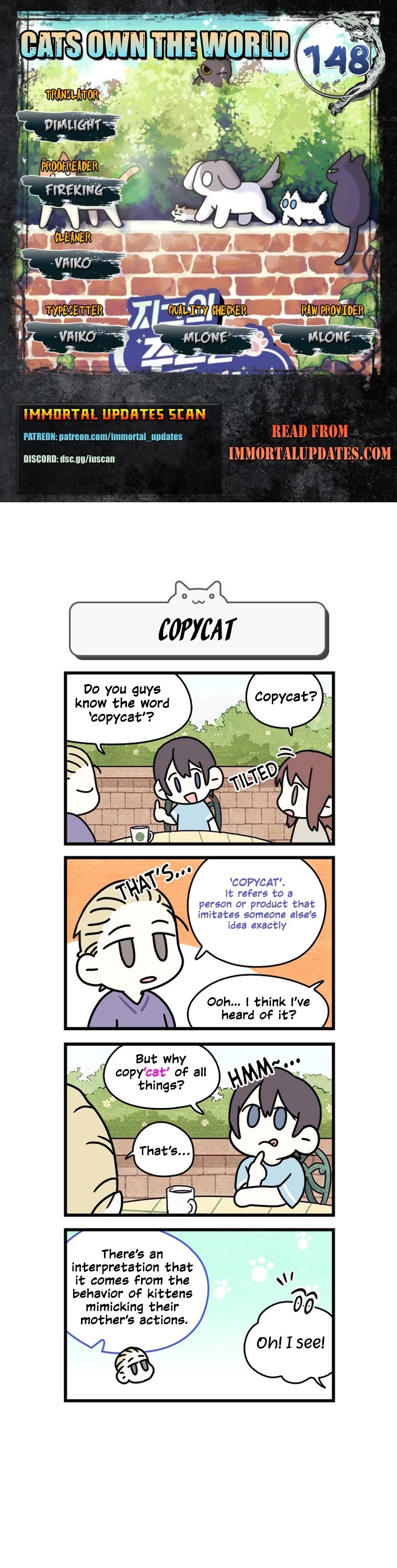 Cats Own the World chapter 148 page 1