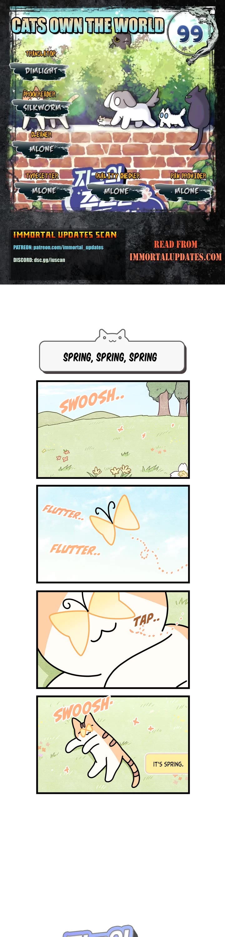 Cats Own the World chapter 99 page 1
