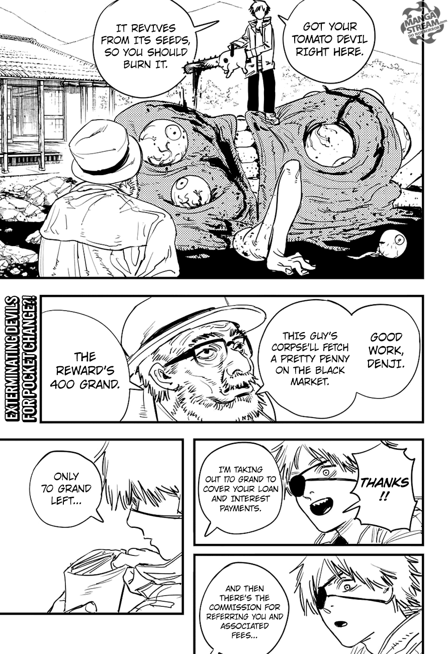 Chainsaw man chapter 1 page 4