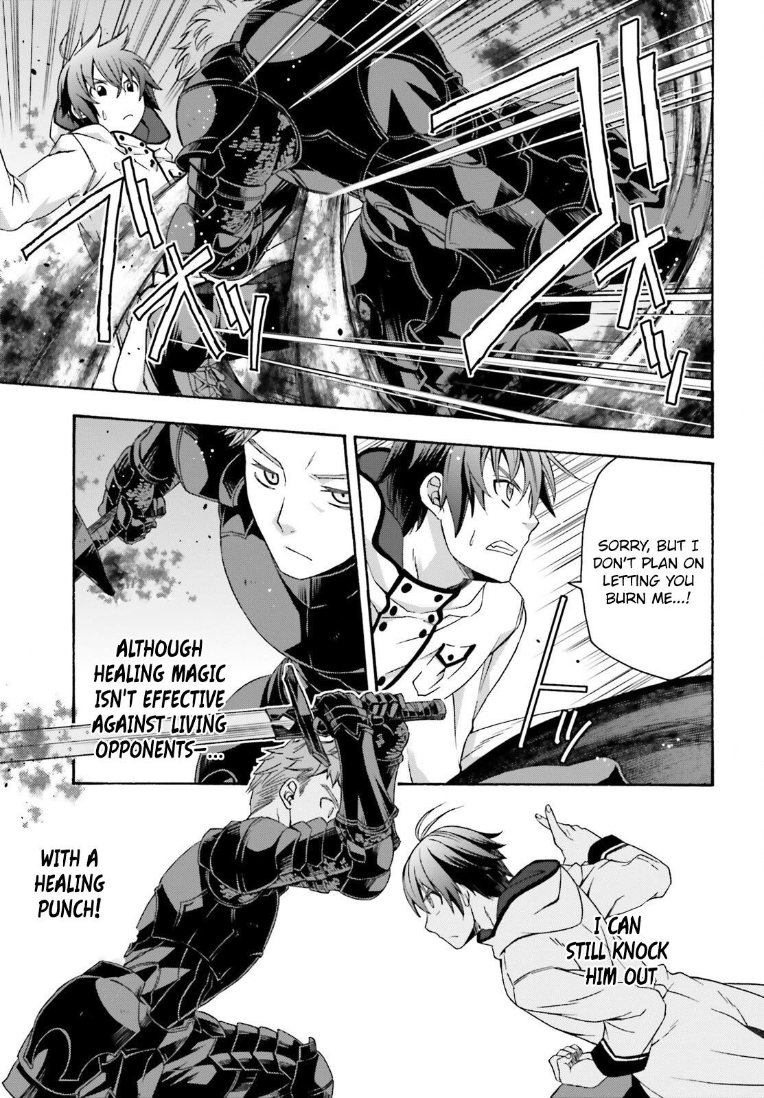 Chiyu Mahou no Machigatta Tsukaikata: Senjou wo Kakeru Kaifuku Youin chapter 34 page 22