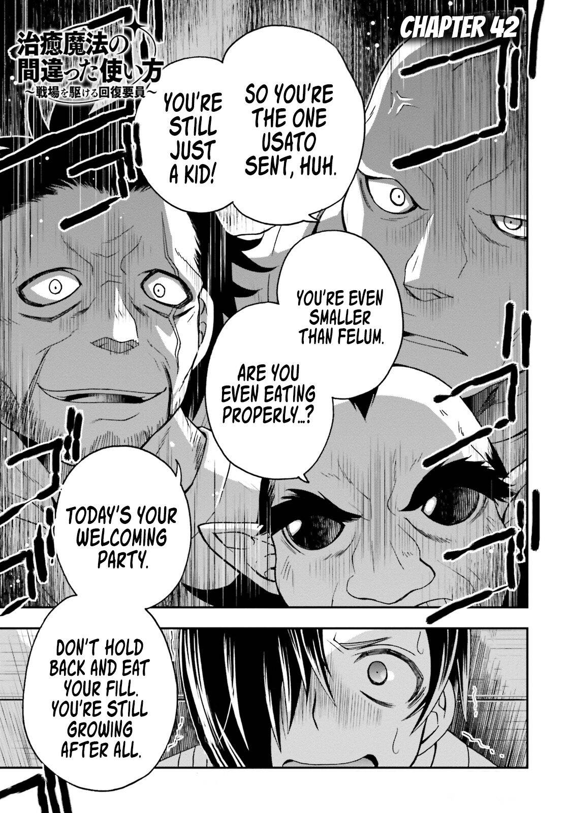 Chiyu Mahou no Machigatta Tsukaikata: Senjou wo Kakeru Kaifuku Youin chapter 42 page 2