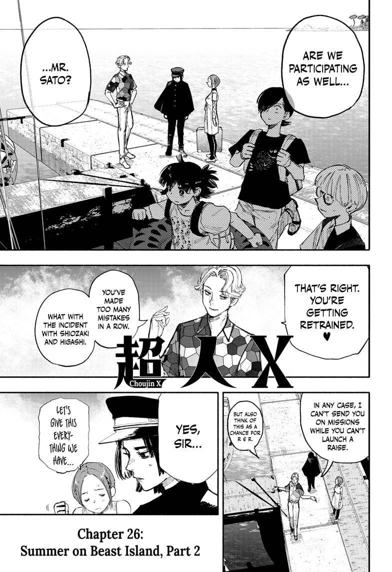 Choujin X chapter 26.2 page 1