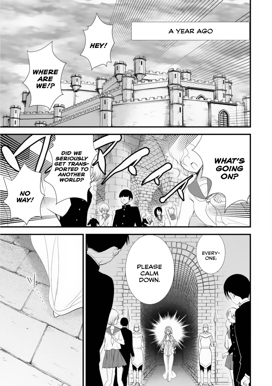 Class ga Isekai Shoukan sareta Naka Ore dake Nokotta n desu ga chapter 3 page 2