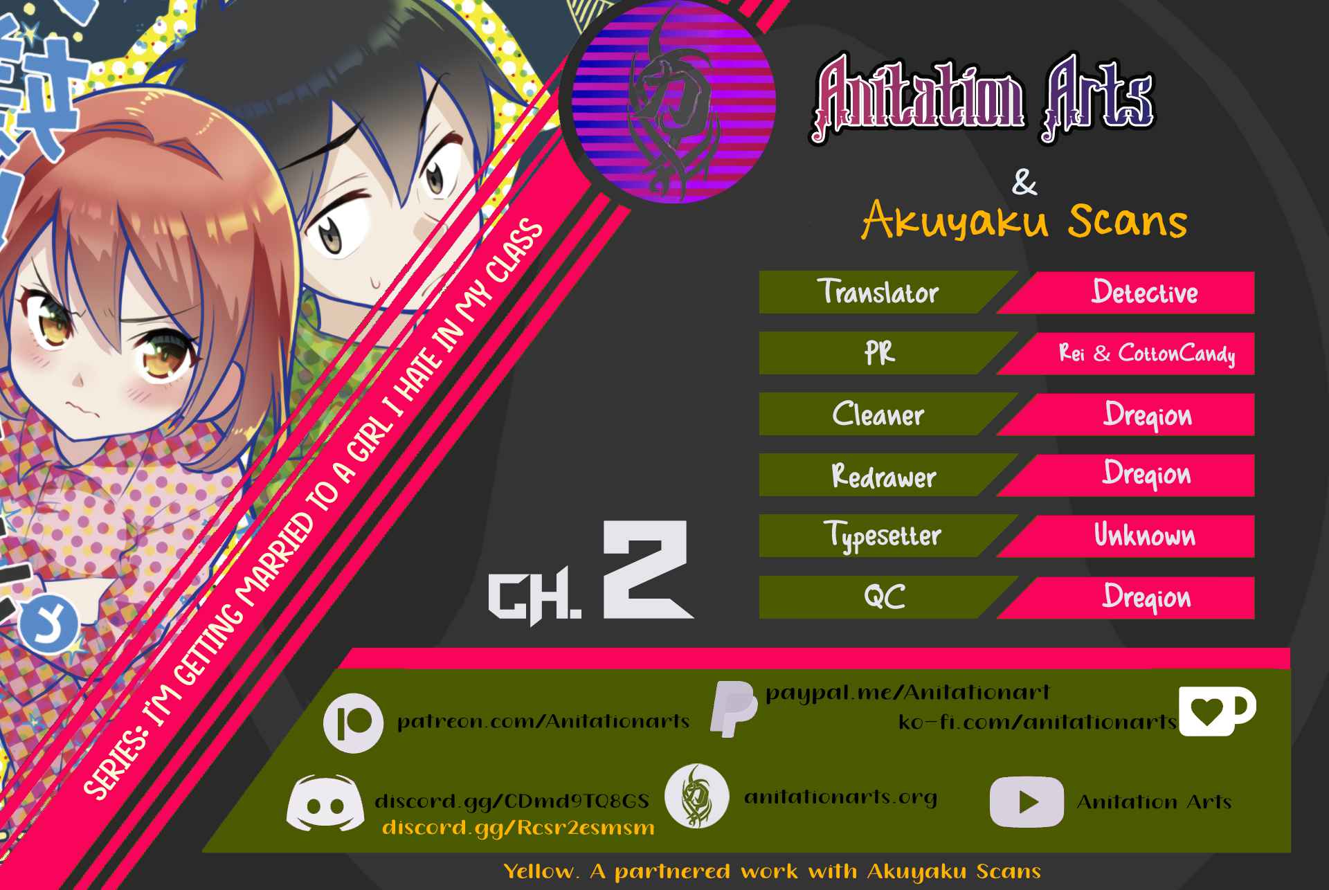 Class no Daikirai na Joshi to Kekkon Suru Koto ni Natta chapter 2 page 1