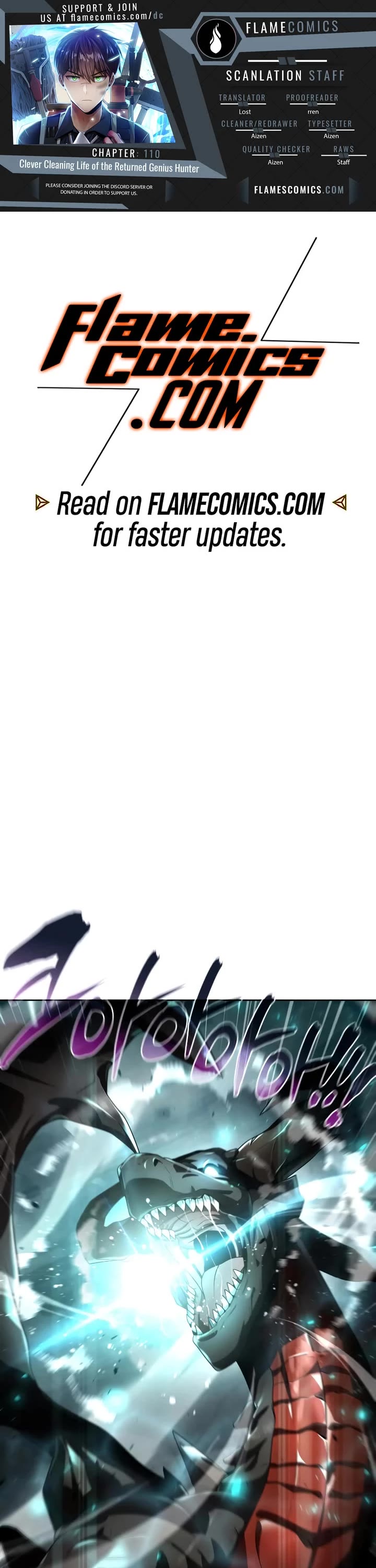 Clever Cleaning Life Of The Returned Genius Hunter chapter 110 page 1