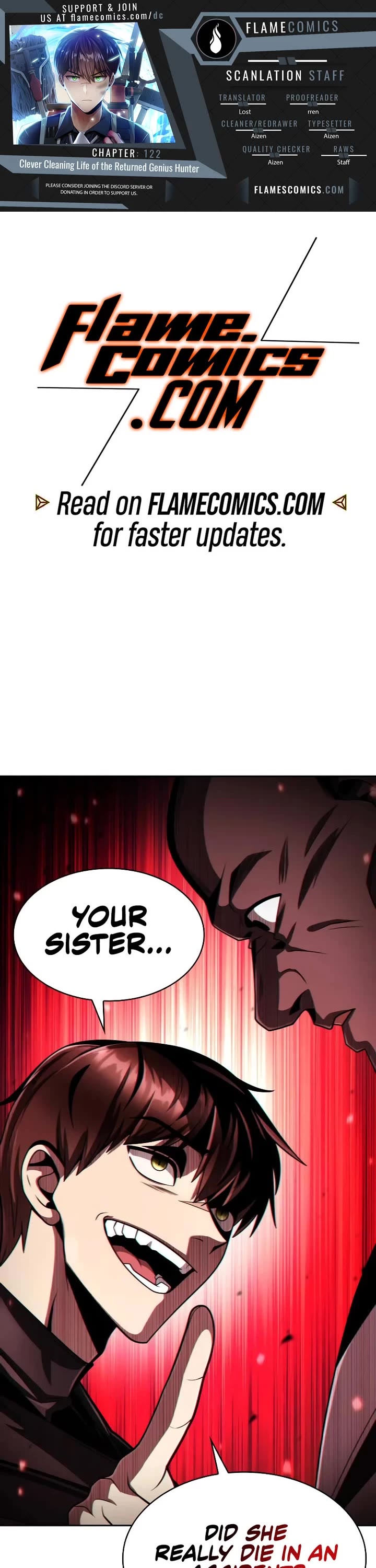 Clever Cleaning Life Of The Returned Genius Hunter chapter 122 page 1