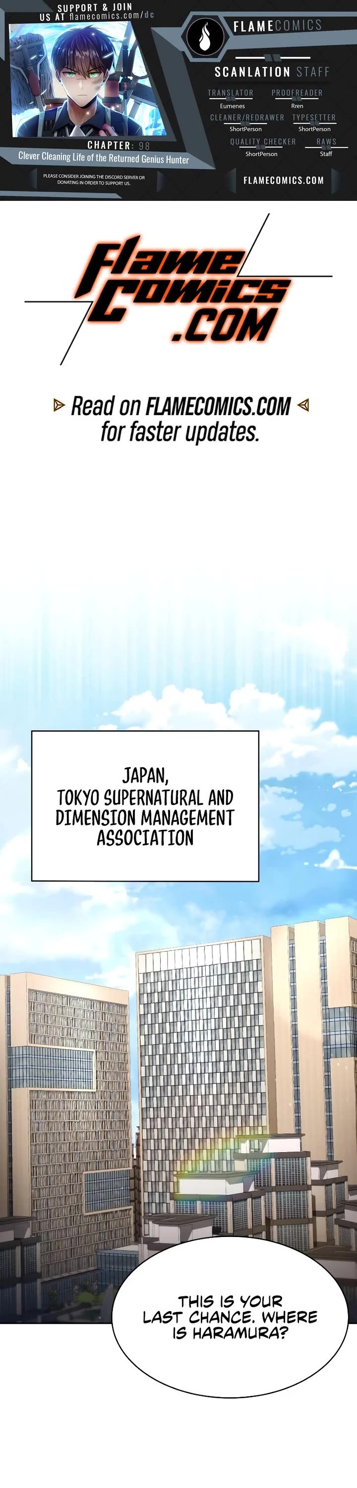 Clever Cleaning Life Of The Returned Genius Hunter chapter 98 page 1