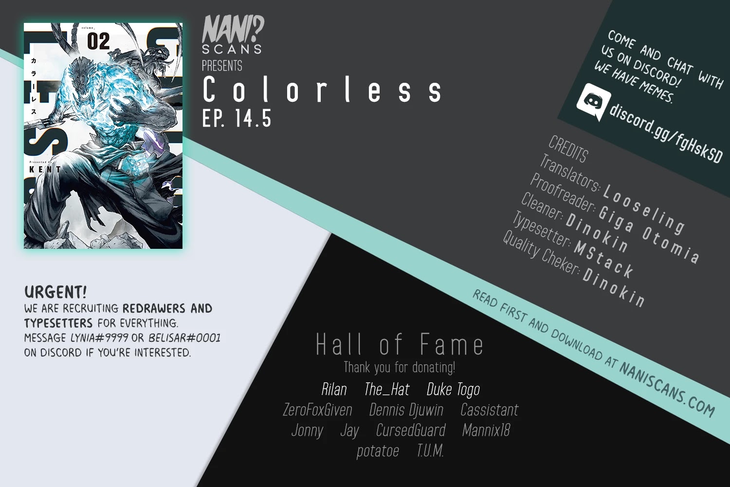 Colorless chapter 14.5 page 1