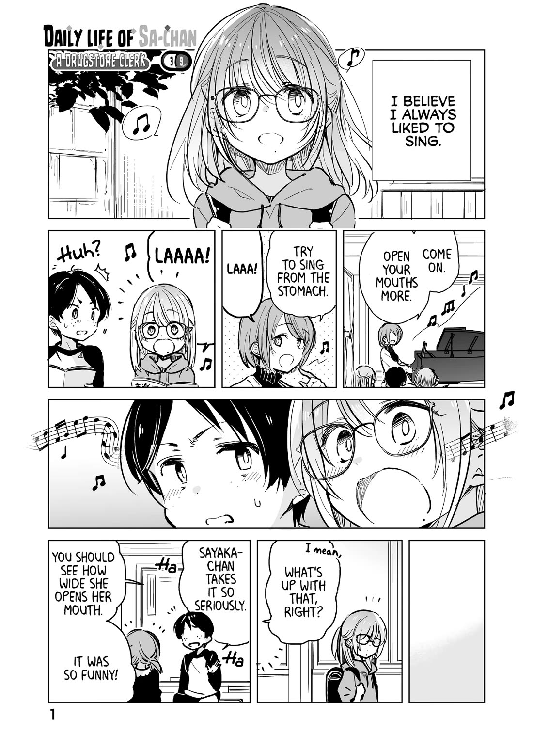 Daily Life of Sa-chan, a Drugstore Clerk chapter 39 page 1