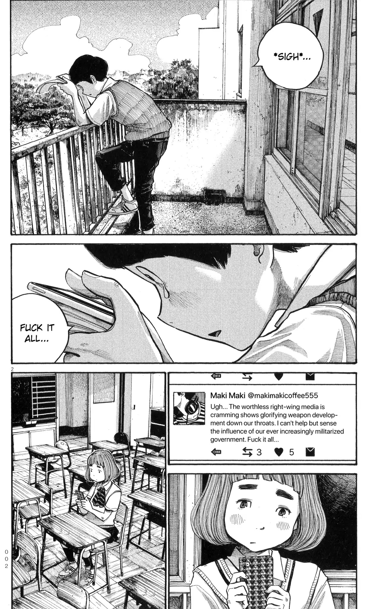 Dead Dead Demon's Dededededestruction chapter 56.1 page 3