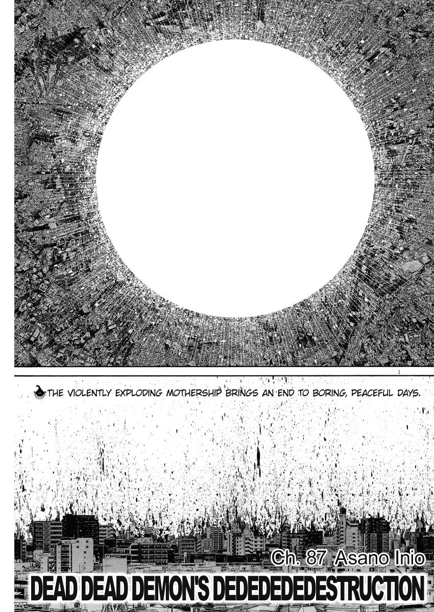 Dead Dead Demon's Dededededestruction chapter 87 page 1