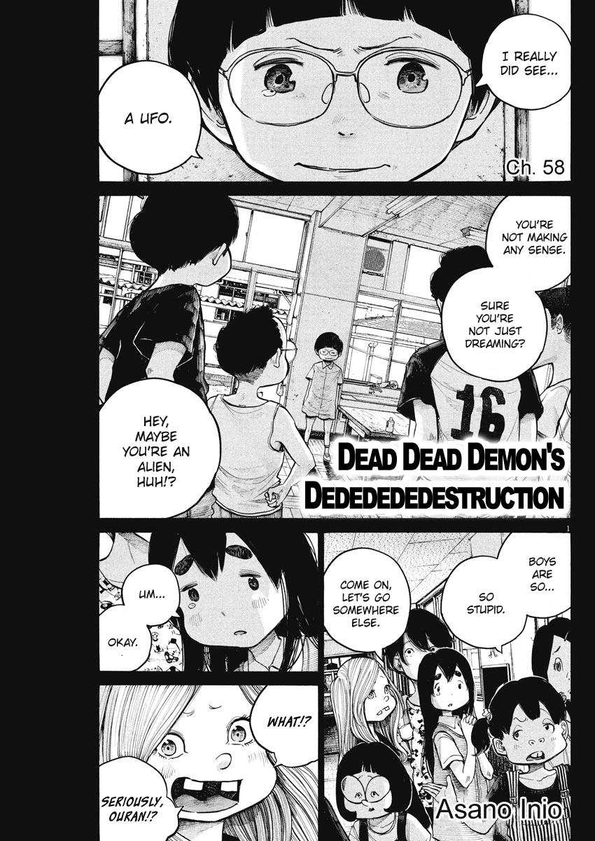 Dead Dead Demon's Dededededestruction chapter 58 page 1