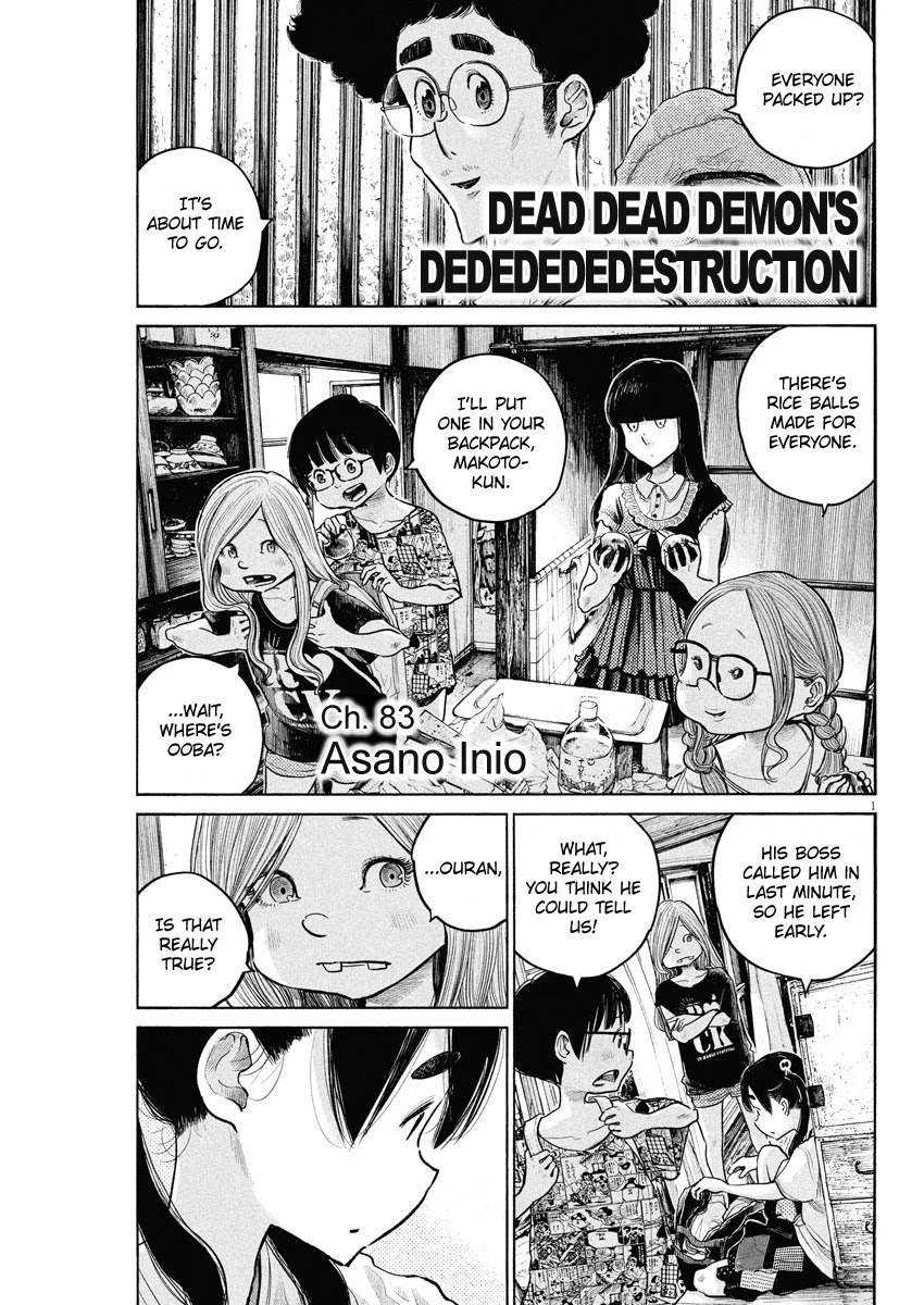 Dead Dead Demon's Dededededestruction chapter 83 page 1