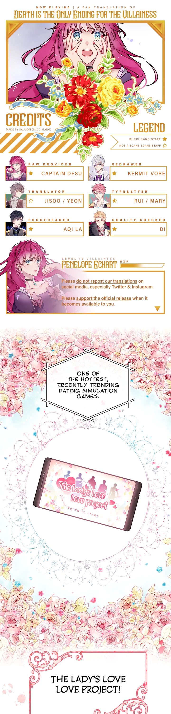 Death Is The Only Ending For The Villainess chapter 0 page 1