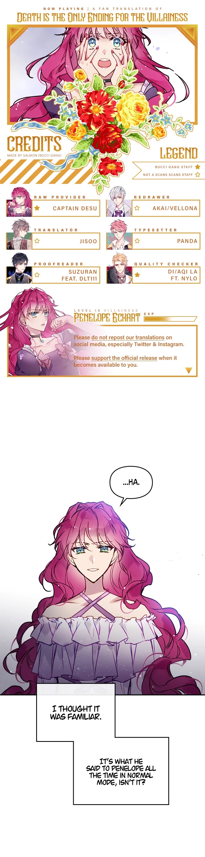 Death Is The Only Ending For The Villainess chapter 11 page 1