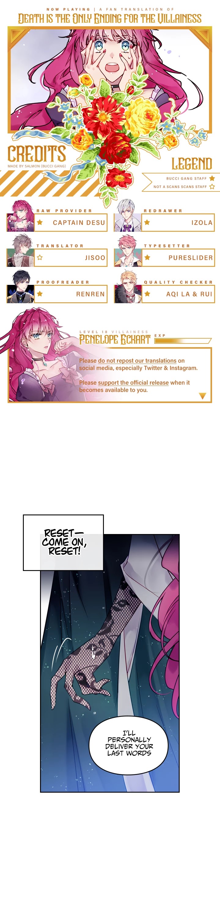 Death Is The Only Ending For The Villainess chapter 15 page 1