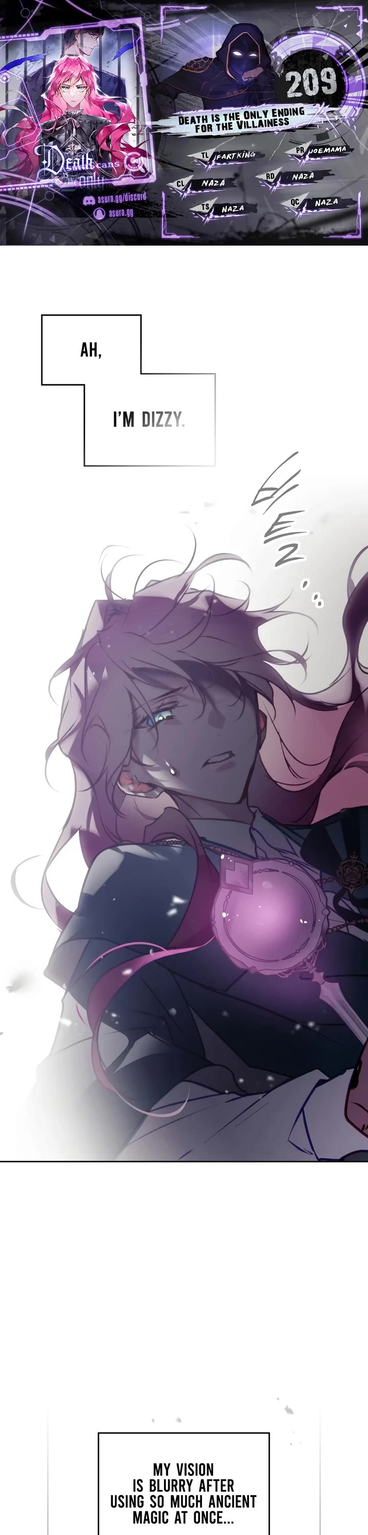 Death Is The Only Ending For The Villainess chapter 209 page 1