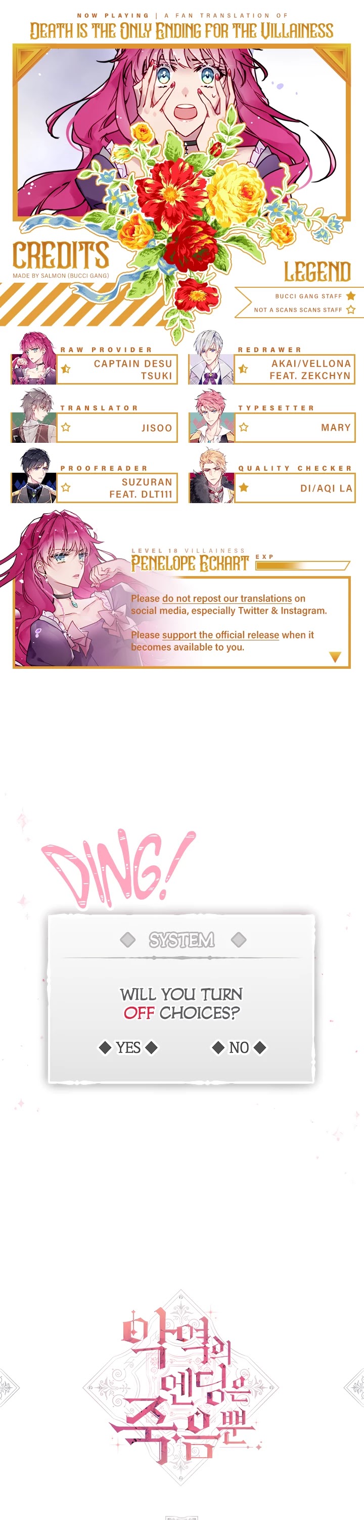 Death Is The Only Ending For The Villainess chapter 7 page 1