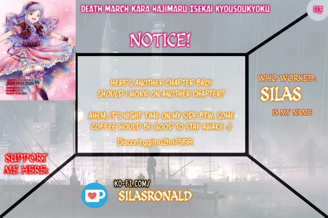 Death March kara Hajimaru Isekai Kyousoukyoku chapter 113 page 1
