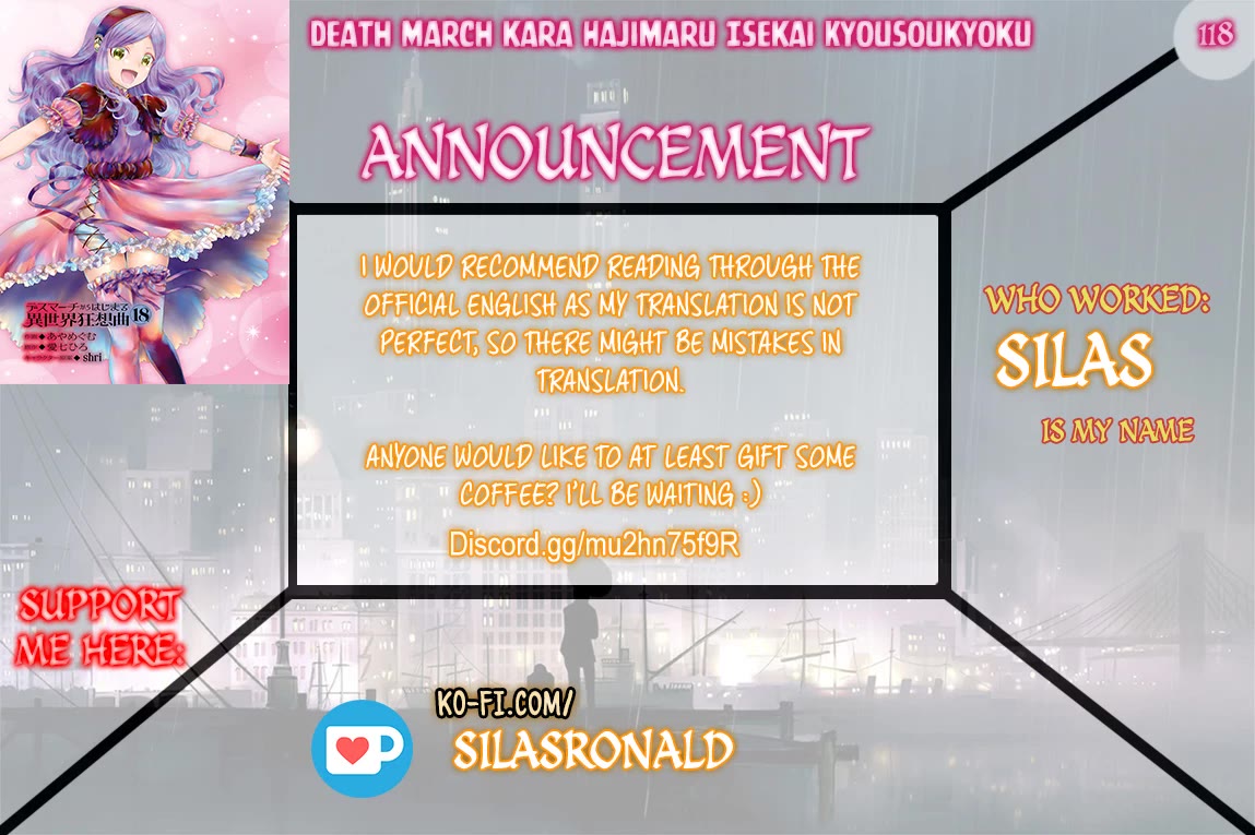 Death March kara Hajimaru Isekai Kyousoukyoku chapter 118 page 1