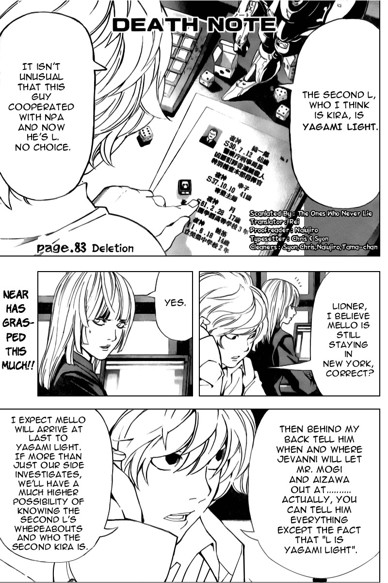Death Note chapter 83 page 2
