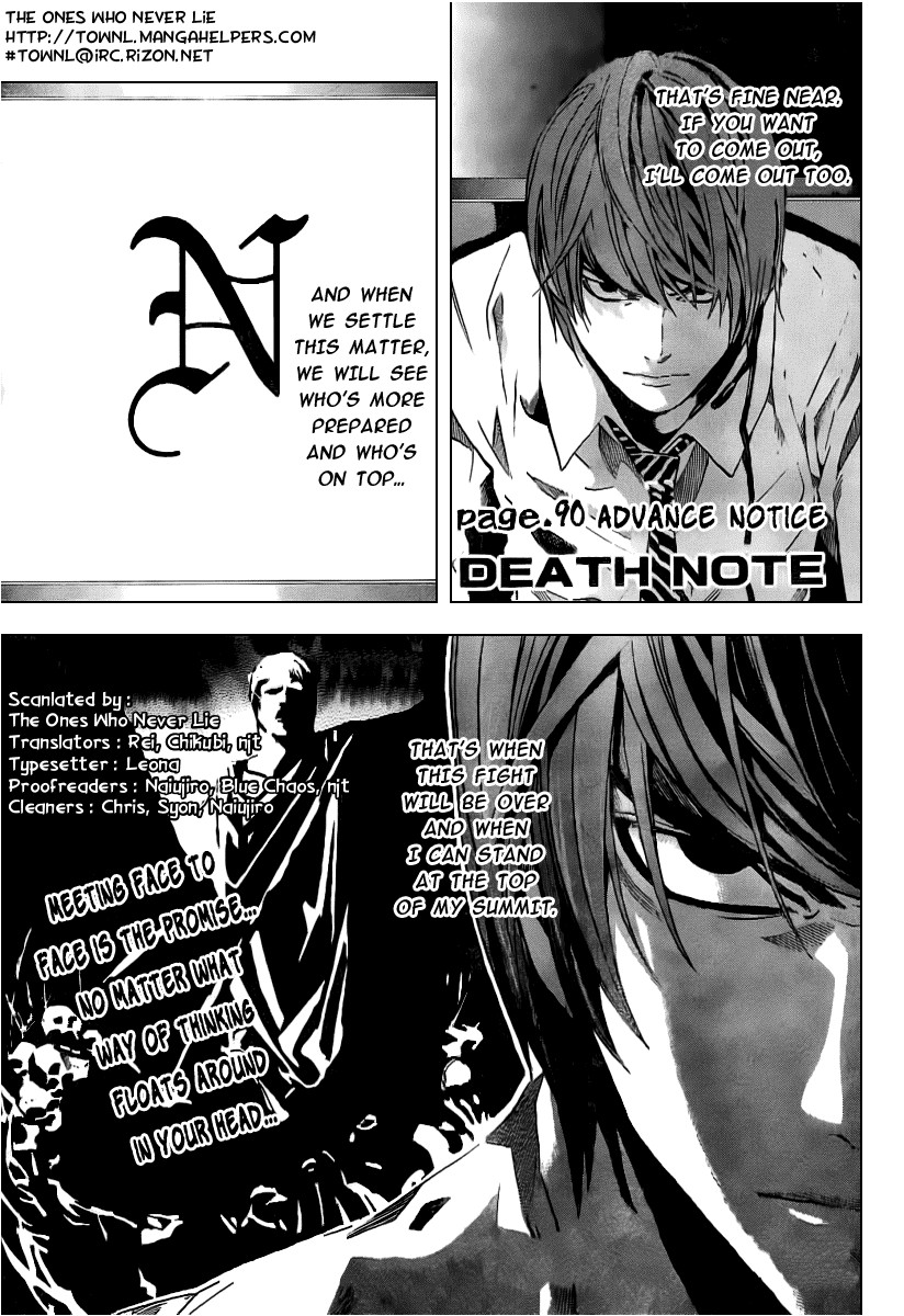 Death Note chapter 90 page 2