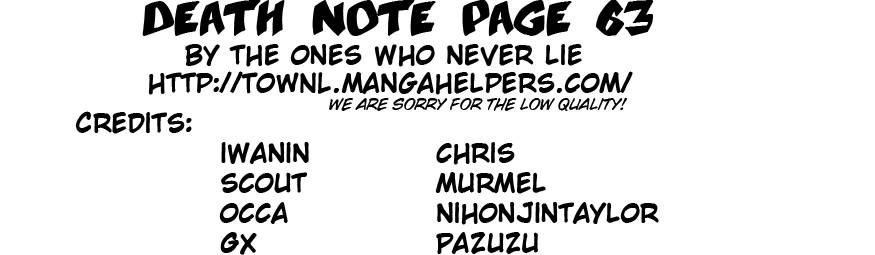 Death Note chapter 63 page 1