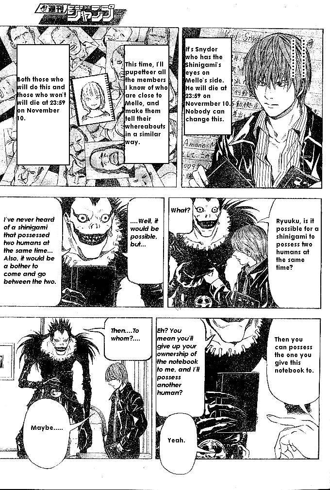 Death Note chapter 71 page 9