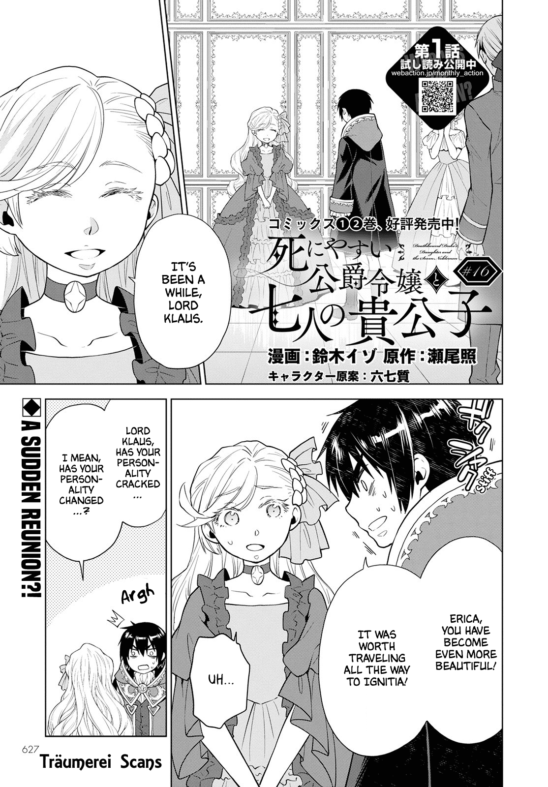 Deathbound Duke's Daughter and Seven Noblemen chapter 16 page 1