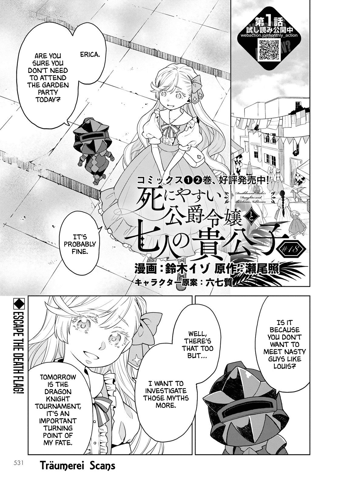 Deathbound Duke's Daughter and Seven Noblemen chapter 18 page 1