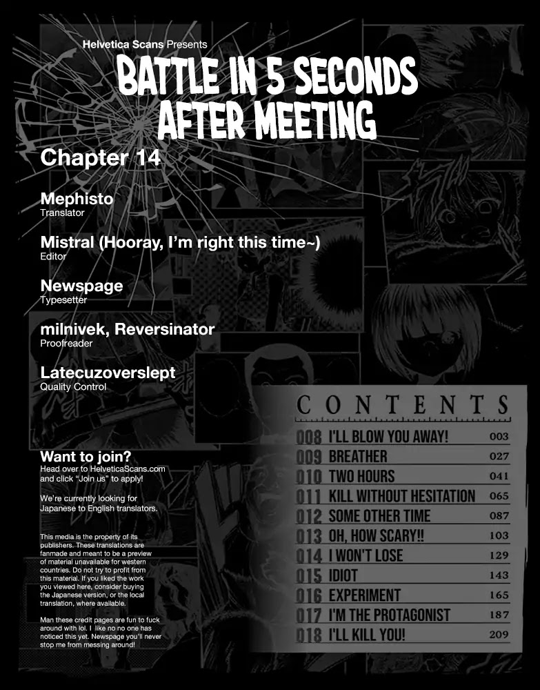Deatte 5 Byou de Battle chapter 14 page 1