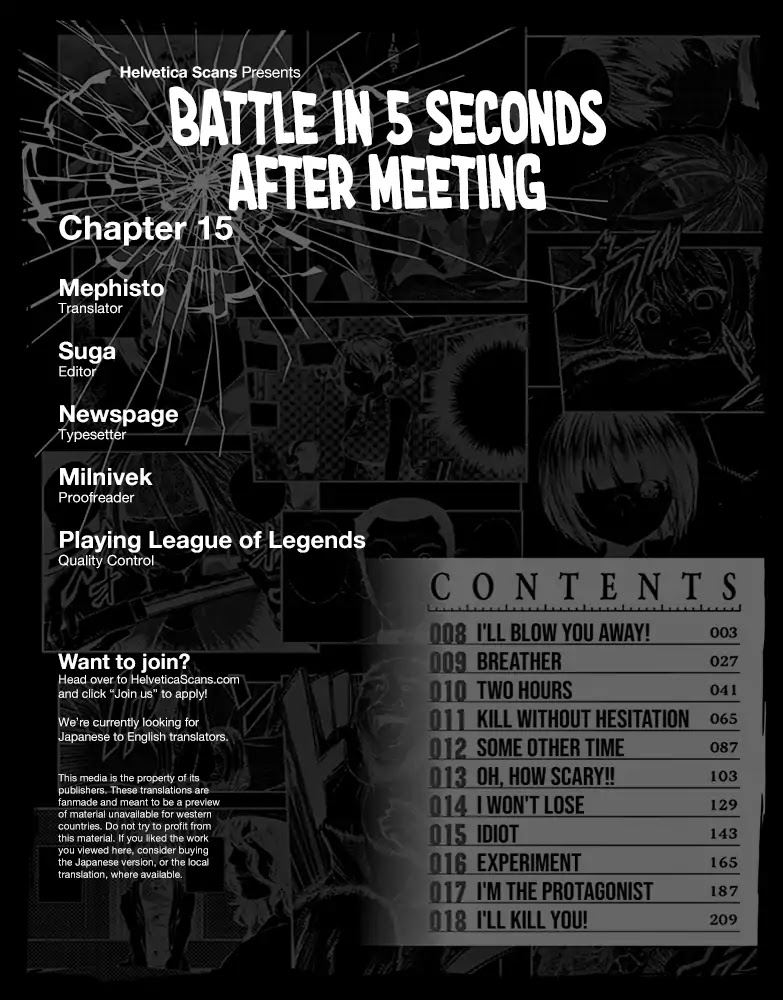 Deatte 5 Byou de Battle chapter 15 page 1