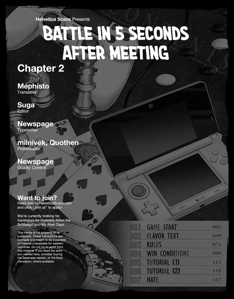 Deatte 5 Byou de Battle chapter 2 page 1