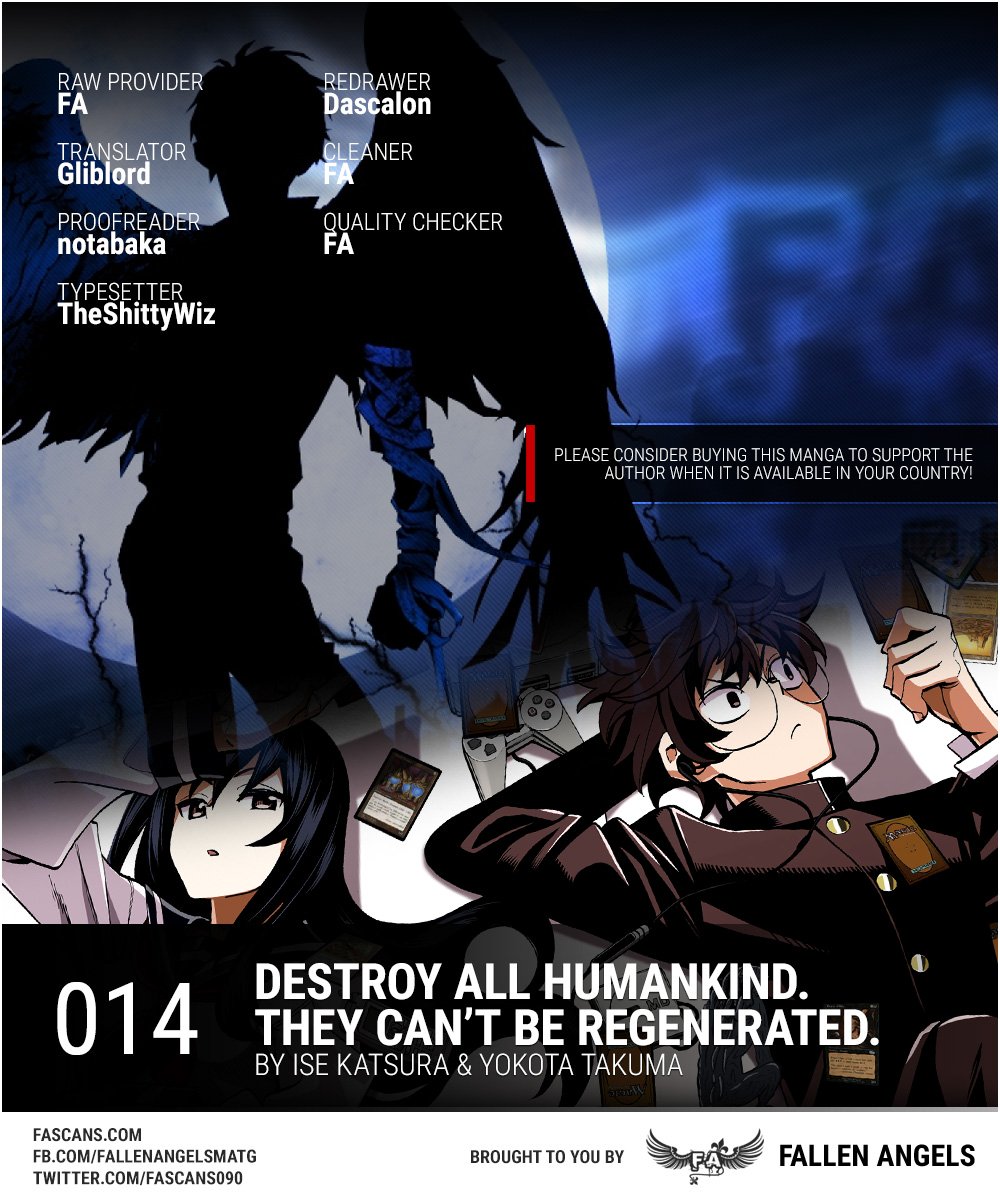 Destroy All of Humanity. It Can't Be Regenerated. chapter 14 page 1
